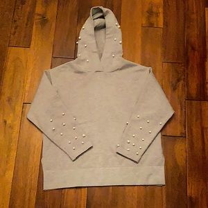 Girls gray pearl jacket